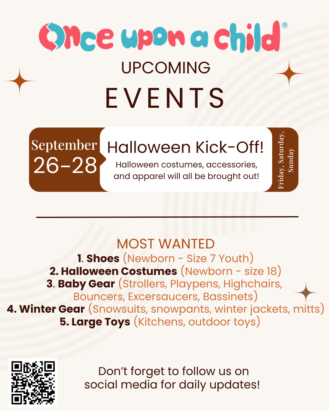 Events Coming Up!